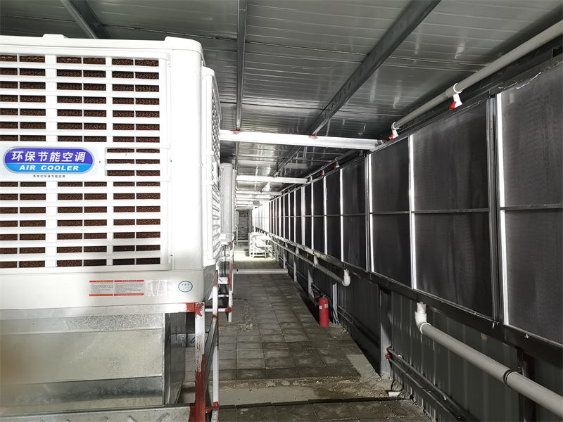 工厂车间夏季降温用水冷空调与压缩空调之间的效果对比