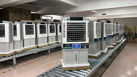 Mobile air cooler production line